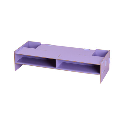 

Wooden Monitor Stand Riser Computer Desk Organizer with Storage Slots for Office Supplies School Teachers