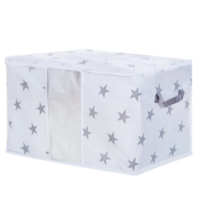 

Foldable Printed Storage Bag Non-woven Quilt Collection Bags Clothes Organizer Box Pouches