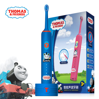 

Thomas&friends THOMAS & FRIENDS childrens electric smart toothbrush TC1708 rechargeable sonic vibration brushing soft hair replaceable brush head blue