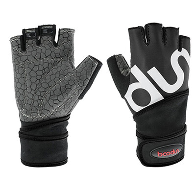 

FITTOO Men Women Half Finger Sports Training Gloves Gym Fitness Weightlifting Gloves Anti-slip Resistance