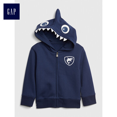 

GAP flagship store childrens clothing men&women cute animal casual print long-sleeved hooded sweater 417260 dynamic blue 4YRS