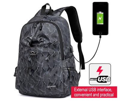 

40L Multi function USB charging mens 15 inch Notebook Backpack student bag for youth hiking leisure travel water bag backpack