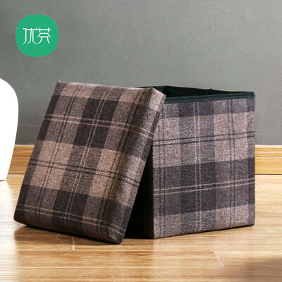 

Youfen single storage storage stool large folding fashion storage box toy storage storage shoe bench high gray storage stool
