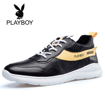 

Playboy PLAYBOY mens fashion trend comfortable belt low to help running shoes male 9AW569009D black 44