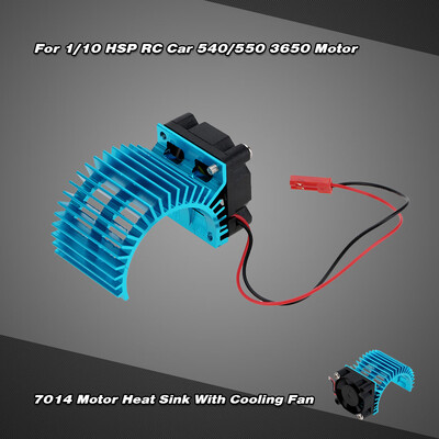 

7014 Motor Heat Sink With Cooling Fan for 110 HSP RC Car 540550 3650 Motor