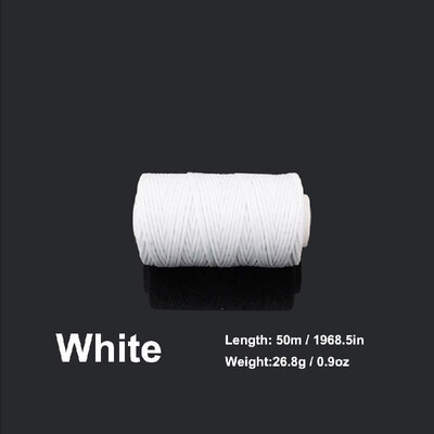 

10mm 50 Meters Long Flat Waxed Thread Waxed String for Leather Sewing