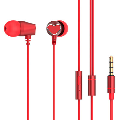 

35mm Wired Headphones In-Ear Earbuds Noise Isolating Metal Earphone Stereo Music Headset In-line Control Microphone