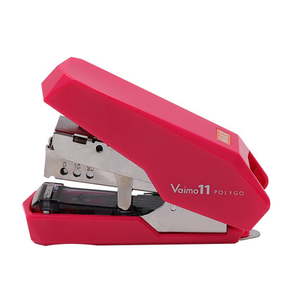 

Japan Meikesi MAX flat foot labor-saving stapler student office stapler can be ordered 2-40 page with nail puller 11 pink HD-11SFL