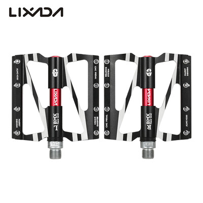 

Lixada Bike Bicycle Pedals MTB Mountain Road Bike Pedals Platform Lightweight CNC Aluminum Alloy Cycling Hollow Pedals