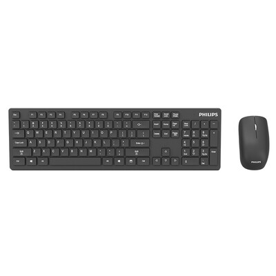 

Philips PHILIPS SPT6602BS Wireless Keyboard Mouse Keyboard Mouse Set Mouse Mute Compact&Light Office Home Black