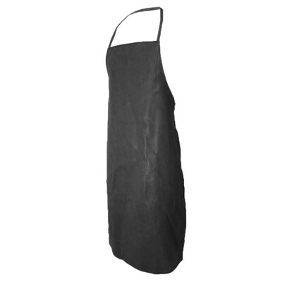 

UpperX Waterproof apron PU bib apron kitchen apron PU leather protective apron black