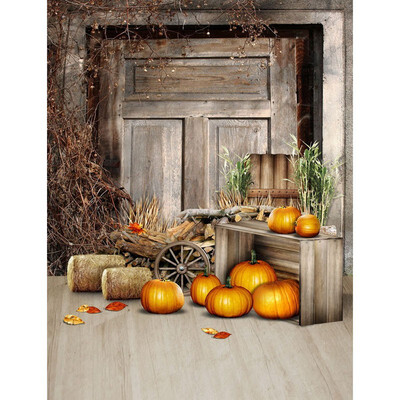 

Halloween Pumpkin Photo Backdrop 57FT Vinyl Fabric Cloth Digital Printing Photo Birthday Background s-2383