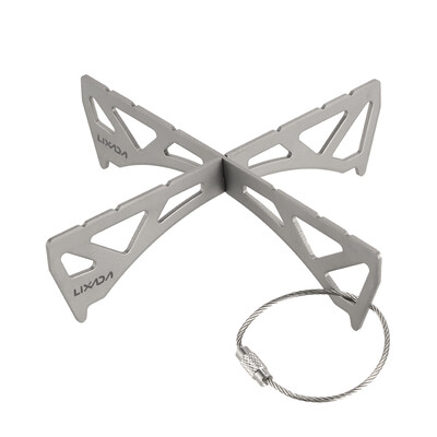 

Lixada Outdoor Portable Mini Stove Rack TitaniumStainless Steel Cross Stand Stove Bracket Pot Rack Steaming Rack for Reactor Stov
