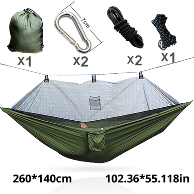 

Mosquito Net Hammock Extra Strong Nylon Camping Hammock Reversible Compact Lightweight