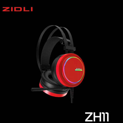 

Magnetic power ZH11 Internet cafe esports gaming headset with wire control USB71 channel to eat chicken special RGB light