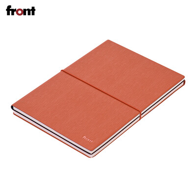 

front A5 Notebook PU Leather Soft Cover with Elastic Closure Lined Blank Paper Travel Journal Diary Daily Notepad for Business Mee