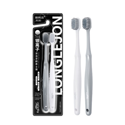 

Langley clean toothbrush silver ion wide head ankle soft hair toothbrush family wear 2