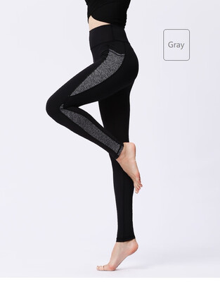 

High Waist Yoga Pants with Side Pockets Tummy Control Workout Running 4 Way Stretch Sports Leggings