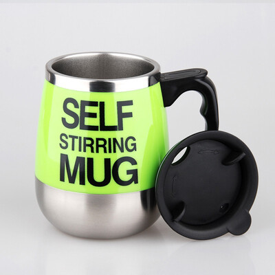 

self stirring coffee mug for home kitchen office stainless steel beverages drink stir cup 300-400ML