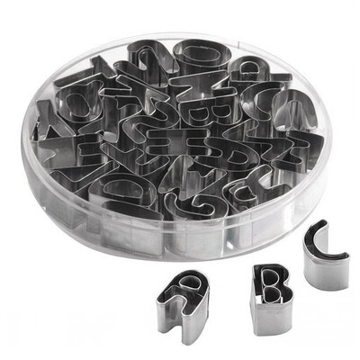 

26 English Alphabet Letter Cookie Cutter Stainless Steel Biscuit Mold