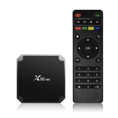 

X96mini Smart Android 712 TV Box Amlogic S905W Quad Core H265 VP9 HDR10 Mini PC 1GB 8GB DLNA WiFi LAN HD Media Player US Plug