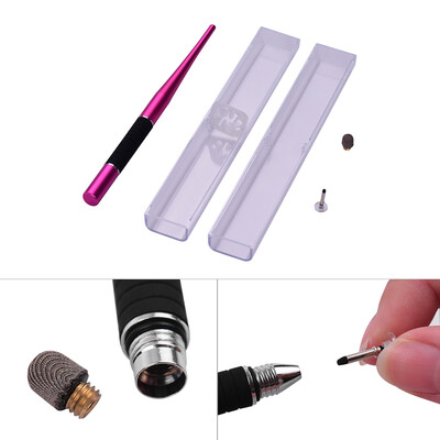 

2-in-1 Capacitive Stylus Pen High Precision with Fiber Tip&Disc Tip Metal TouchScreen Pen for Cell Phone Tablet Laptop Writing