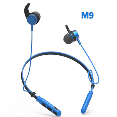 

20PCSLot NEW M9 Bluetooth Earphone Stereo Wireless Sports Running With Mic Handsfree Volume Control For iPhone Samsung With box