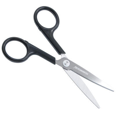 

Sanmu SUNWOOD 169mm Xuan arc blade series office household scissors black 91129