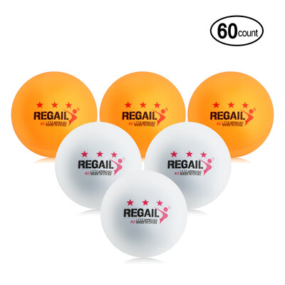 

60Pcs 3 Star Ping Pong Balls Practice Training Table Tennis Balls
