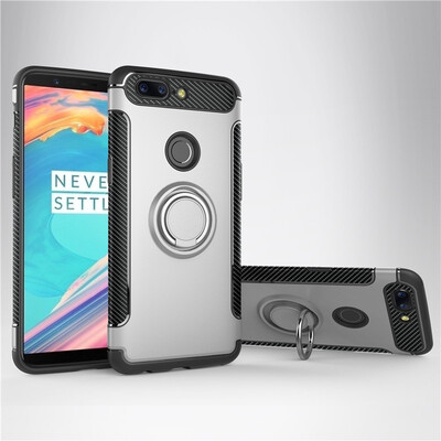 

Back Cover For Huawei Honor 8 Case Car Holder Stand Hard PC Silicon Ring Suction Bracket Celulars Fecoprior