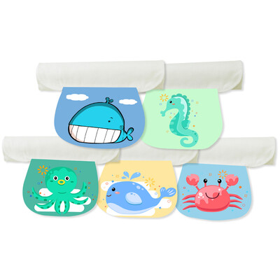 

Tida baby sweat towel childrens pad sling baby sweat towel 6 layers increase gauze 5 loaded small size suitable for 0-2 years old