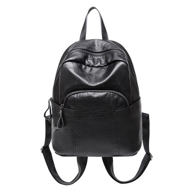 

School Backpack for Women Ladies PU Leather Fashion Daypack Rucksack for Travel Shopping Party School