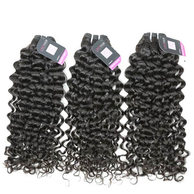 

Superior Grade mix 3 or 4 bundles malaysian Italian Curly Virgin Human Hair Extensions