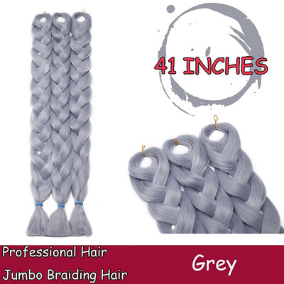 

Braiding Hair Ombre for crochet Hair Weave with Synthetic&Twist Braiding Hair Extensions Dark black 100gpc