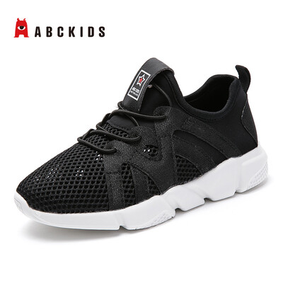 

Abckids childrens shoes 2019 spring new boys breathable sports shoes girls easy pedal casual mesh running shoes DP91330441 black 35 yards