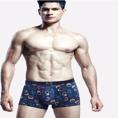 

Xie Jiaer 5 gift box mens underwear mens cotton sweat-absorbent breathable boxer shorts
