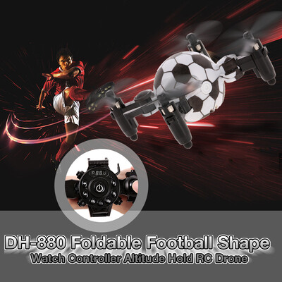 

KANDY TOYS DH-880 03MP Wifi FPV Foldable Football Shape Watch Controller Altitude Hold RC Drone