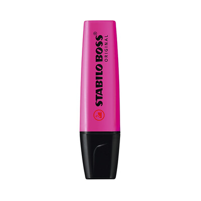 

STABILO BOSS highlighter clove red 7058 candy color fluorescent mark student with color stroke focus is not easy