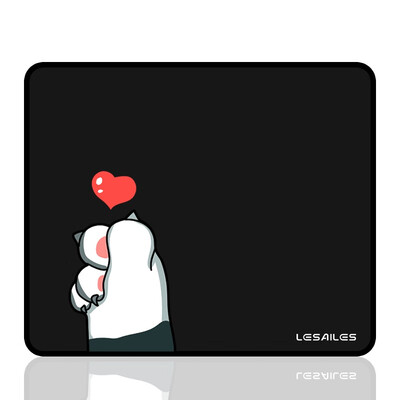 

LESAILES 3002503mm than heart cat claws black game esports mouse pad medium lock computer keyboard table mat easy to clean