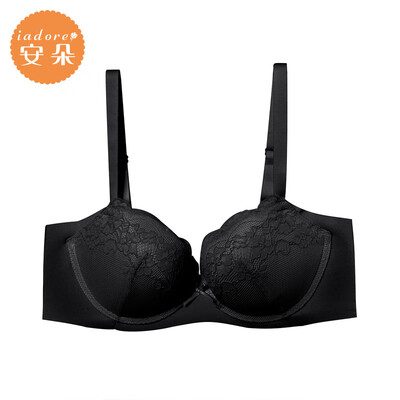 

Embrys An Duo bra sexy lace anti-sagging underwear palm cup cup gathered bra female HB0150U black BLK 75B