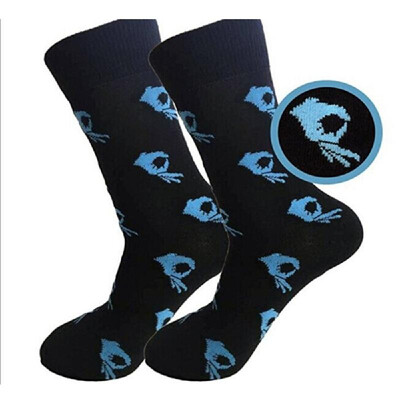 

A Pair Unique OK Gesture Comfortable Cotton Hose Socks Warm&Breathable for Men Women Autumn Winter