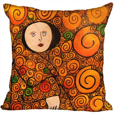 

Gustav Klimt Hot Sale Pillow Case High Quality New Years Pillowcase Decorative Pillow Cover For Wedding Decorative Christmas 35x35CM 35x35CM