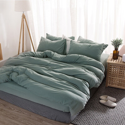 

NeillieN Four sets of washed cotton products pure cotton gifts bedding pure cotton home textilesQuilt Cover Pillow Cover