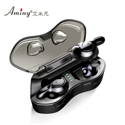 

Amini AMINY U-mini Bluetooth headset really wireless mini ultra small invisible in-ear binaural sports running Bluetooth 50 for Android Apple