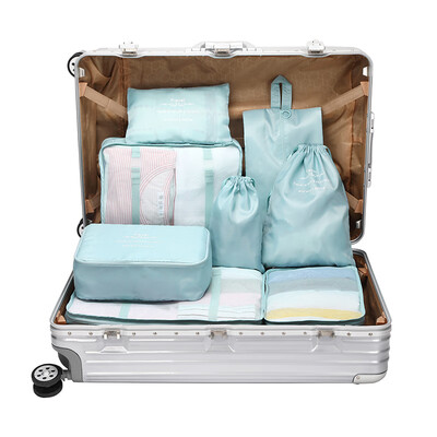 

Must be beautiful BUBM travel storage bag wash bag luggage clothes finishing storage bag shoe bag travel set LXSN8-01 eight sets