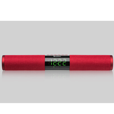 

OneDer V01 Top Quality Stereo Good Sound Fashion Design Wireless Speaker with LED Display Clock Alarm Function BT Soundbar