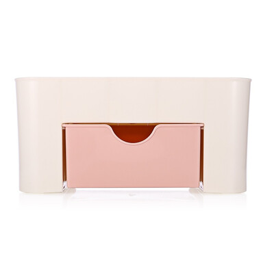 

Plastic Desktop Cosmetic Storage Box Container with Drawer High-quality Cosmetic Storage Box