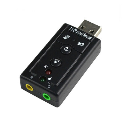 

External USB Audio Sound Card Adapter Virtual 71 Channel USB 20 Mic Speaker Audio Microphone 35mm Jack Converter For PC