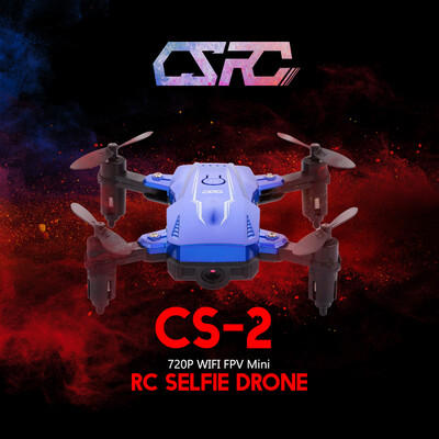 

CS-2 Mini RC Drone with Camera 720P Wifi FPV Gesture Shoot for Beginner Training Christmas Gift RC Quadcopter