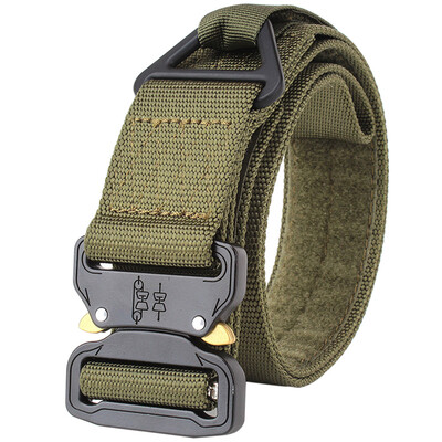 

Tactical Belt with Quick Release Buckle&Fastener Tape Heavy Duty Waist Band for Outdoor Camping Mountaineering Climbing Traini